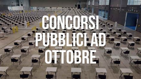 Concorsi Pubblici Ad Ottobre Migliaia Di Posti Di Lavoro Disponibili