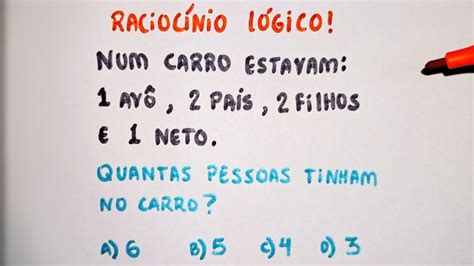 RACIOCÍNIO LÓGICO 96 ERRAM essa questão Veja como é fácil de