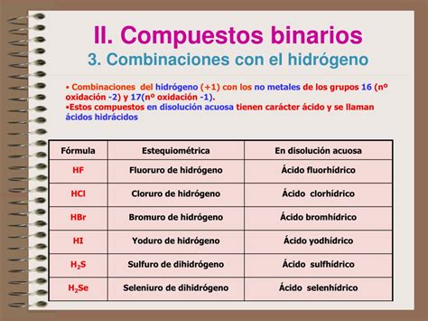 PPT NOMENCLATURA y FORMULACIÓN en QUÍMICA INORGÁNICA PowerPoint