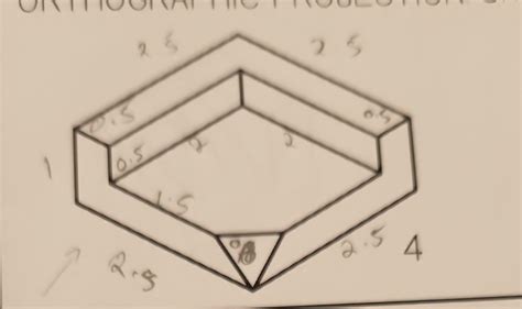 Solved Draw The Three Principle Views Orthographic Chegg