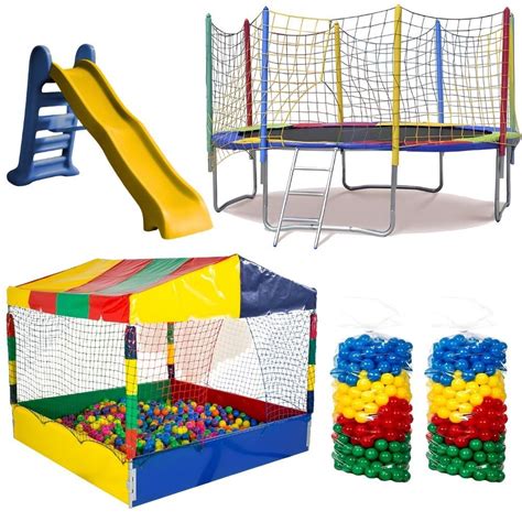 Kit Cama Elastica - Kit Cama Elástica 3,05m + Piscina de Bolinhas 1,50m + 1000 Bolinhas ...