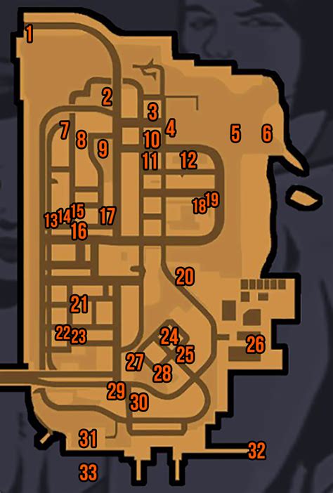 Grand Theft Auto Vice City Hidden Packages Map