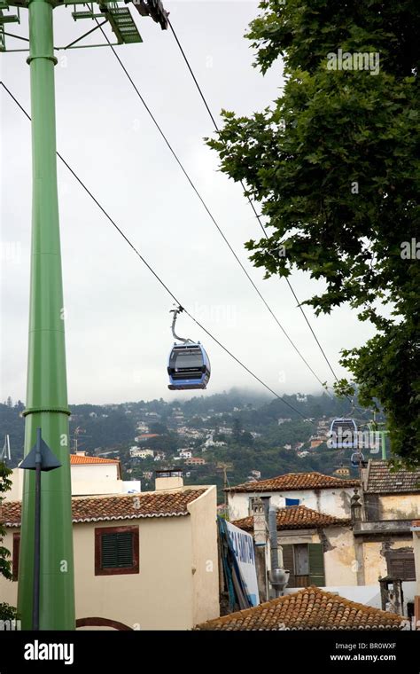 Funchal Cable Car Stock Photo - Alamy