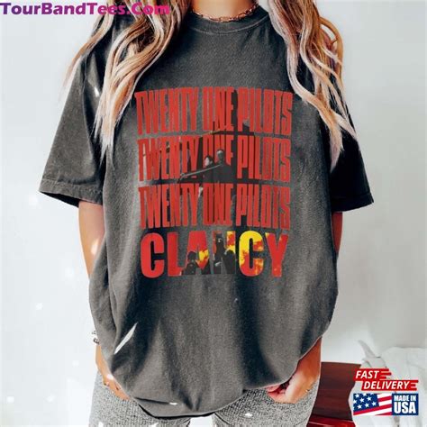 Twenty One Pilots Clancy 2024 2025 Album Unisex Jersey Tee Shirt Hoodie T Shirt Tourbandtees