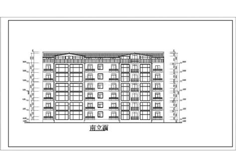 某地六层砖混结构住宅楼建筑施工图土木在线