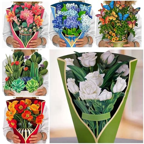 Pop Up Paper Flower Bouquet Asghedom