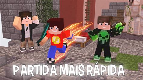 PARTIDA MAIS RÁPIDA DE NOSSAS VIDAS Minecraft Bed Wars Ian ft