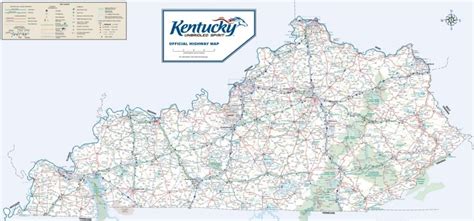 Large detailed road map of Kentucky - Ontheworldmap.com