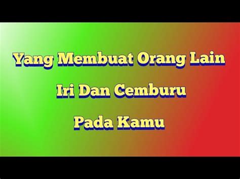 Yang Membuat Orang Lain Iri Dan Cemburu Pada Kamu Tarot Youtube