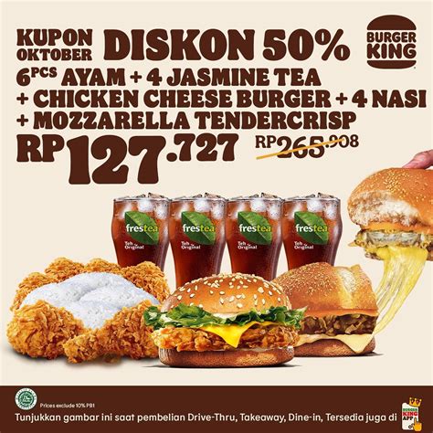 Kupon Burger King Khusus Untuk Bulan Oktober Sopasti