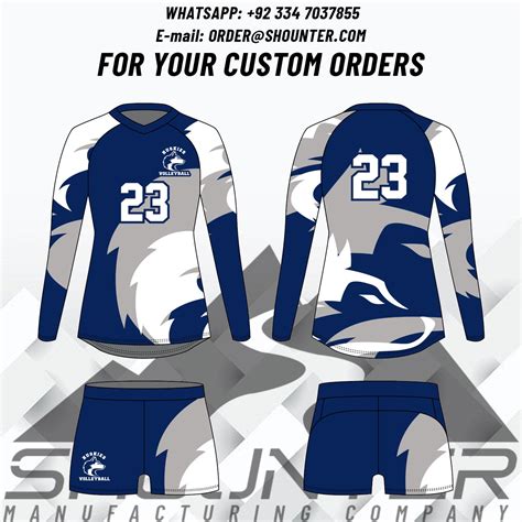 Custom Team Volleyball Uniform | SHOUNTER Manufacturing Company