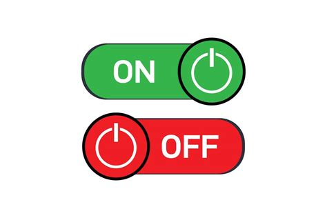 Power On Off Red And Blue Button For Vector Illustration 16666146