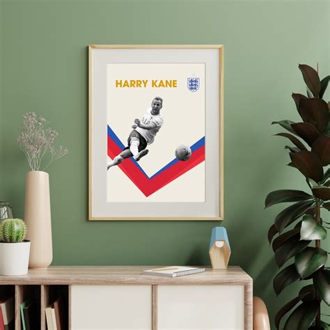 Harry Kane Poster England World Cup Three Lions Etsy Australia