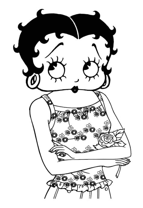 Desenhos Da Betty Boop Para Colorir Bora Colorir