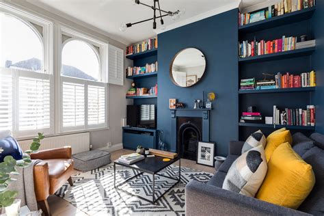 Navy Blue Living Room Ideas Houzz Uk