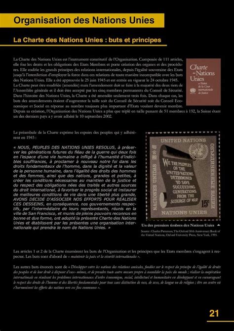 Pdf La Charte Des Nations Unies Buts Et Principesles Articles Et