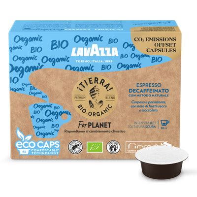 Tierra Bio Organic Espresso Decaffeinato Lavazza Firma Gedap Viterbo