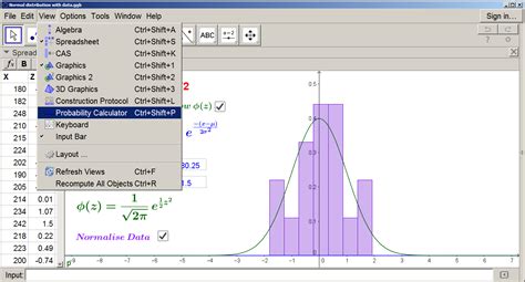 Geogebra In The Classroom Introducing The Normal Distribution Part 1