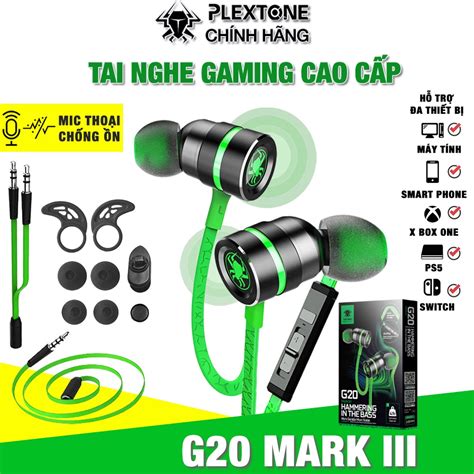 Tai nghe gaming có mic rời Plextone G20 Tai nghe gaming có dây G20