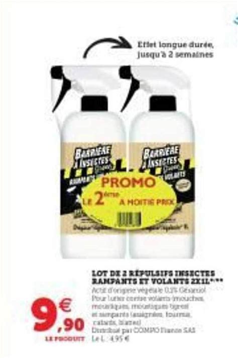 Promo Lot De R Pulsifs Insectes Rampants Et Volants X L Chez Hyper U