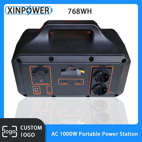 Xinpower 휴대용 발전소 태양열 발전기 배터리 야외 카메라 드론 비상 저장 전원 공급 장치 220v Ac 1000w