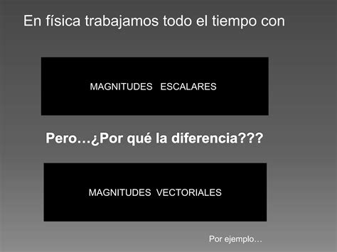 Magnitudes Escalares Y Vectoriales PPT