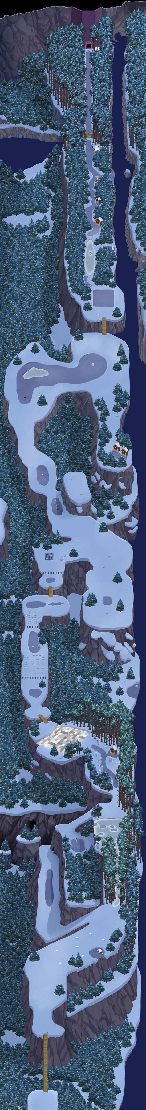 Unaltered Reset - Snowdin Forest - Full Map by oennarts on DeviantArt