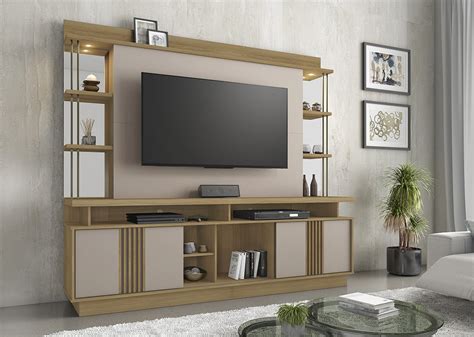 Estante Home para TV até 65 Polegadas Esplendor Candian JCM Movelaria