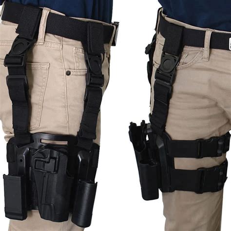 Tactical Equipment Military Right Hand Leg Thigh Holster Quick Drop Hunting Pistol Holster ...