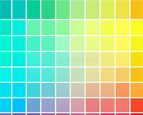 The Color Palette of the Rainbow is Shown in this Image Stock ...