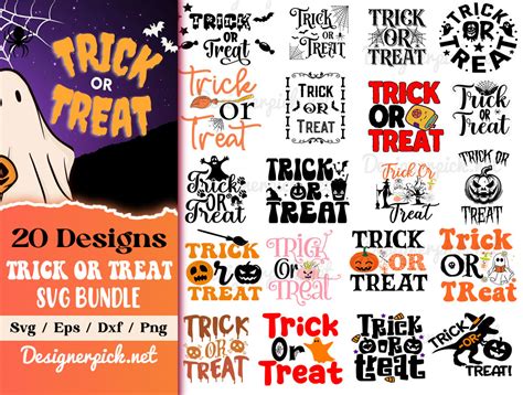 Trick Or Treat Svg Bundle Halloween Svg Bundle Best Quality Design