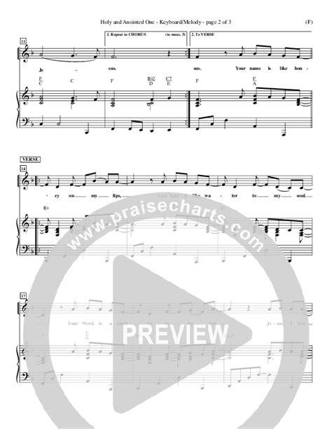 Holy And Anointed One Sheet Music PDF John Barnett PraiseCharts