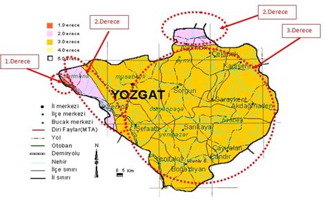 Yozgat Map Turkey