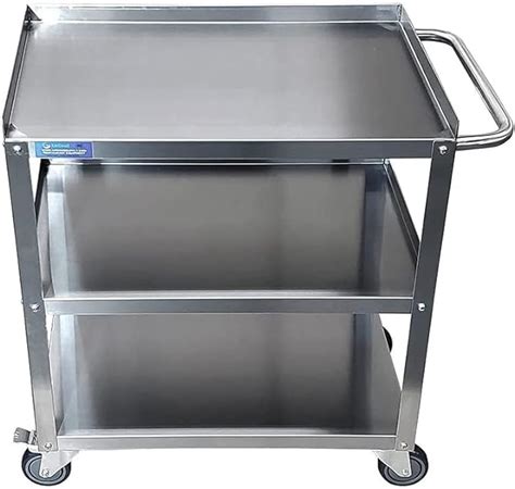 Commercial Stainless Steel 3 Shelf Utility Kitchen Metal