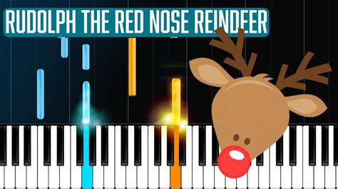 Rudolph The Red Nose Reindeer Piano Tutorial Chords How To Play