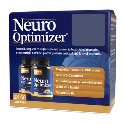 Neuro Optimizer - 60 cps - 1+1-50% Gratis, Jarrow Formulas | Naturisti.ro