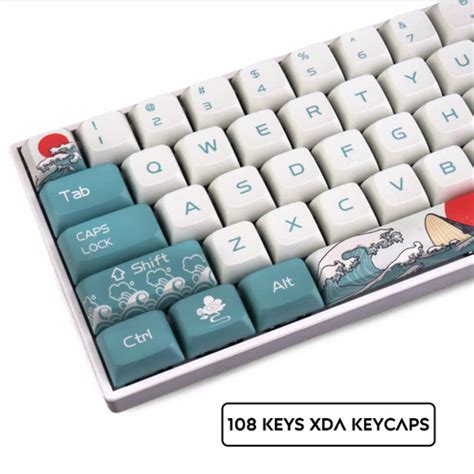 Jual Keycaps Pbt Xda Profile Japanese Ukiyo E Great Kanagawa Wave