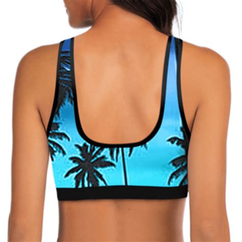 Tropical Print Contrast Binding Bikini Swimsuit SHEIN USA