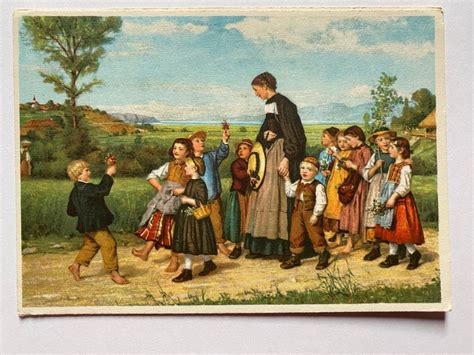 Karte Albert Anker Spaziergang Repro Kaufen Auf Ricardo