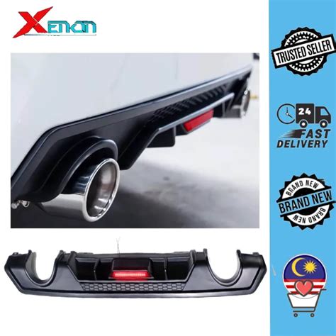 Honda Civic Fc Rear Diffuser With Reflector Brake Light Led