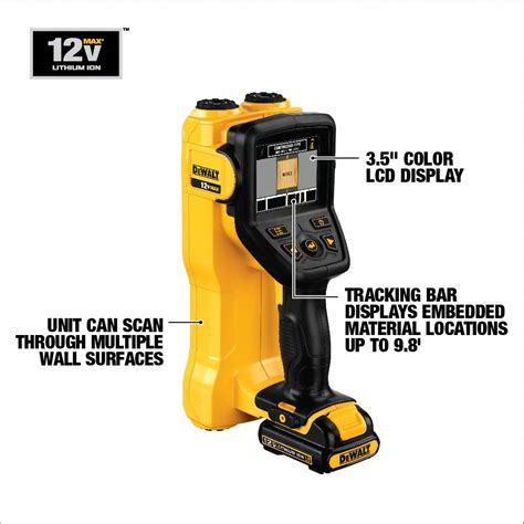 Dewalt Wall Scanner Cordless Scan Depth 3 In 39cf48dct419s1