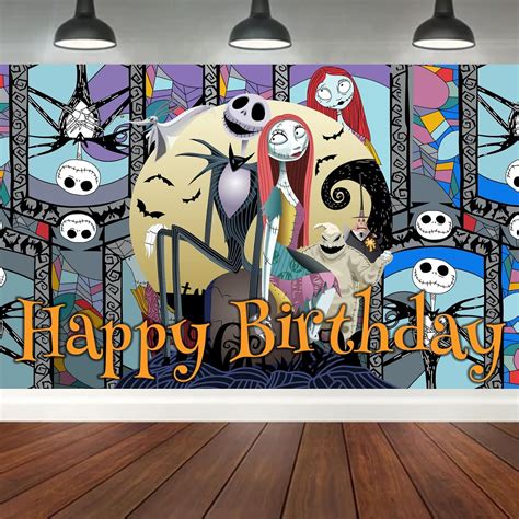 Amazon Nightmare Before Christmas Backdrop Banner Halloween Party