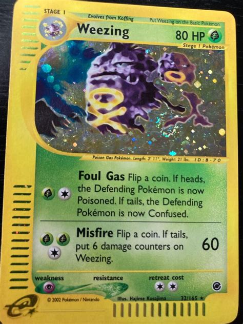 Pok Mon Holo Weezing Koffing Expedition Ereader Ex