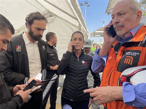 Sheinbaum gira instrucciones ante choque de trenes en Línea 3