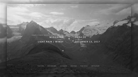 Skin Simply Round Date And Time For Rainmeter Download On