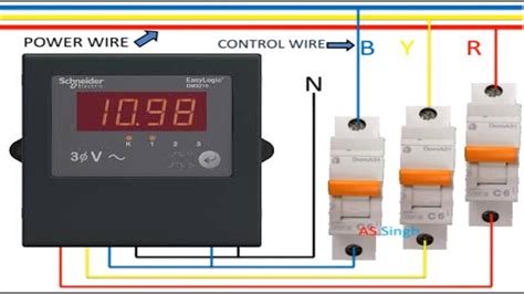 Voltmeter Wiring Diagram Phase Digital Voltmeter Wiring Diagram