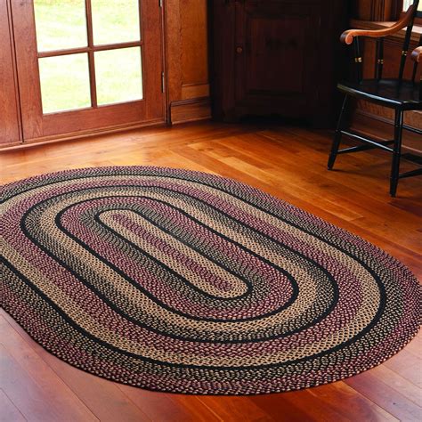 Amazon.com: IHF Rugs Blackberry Oval Braided Rug - 6'x9': Kitchen & Dining