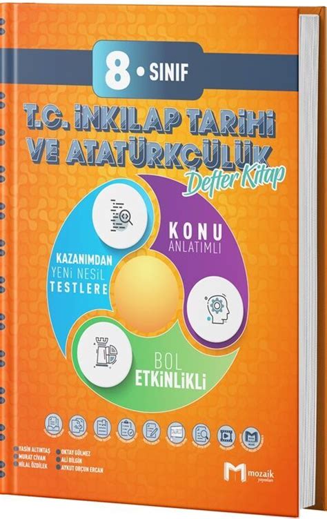 Mozaik Yayınları 8 Sınıf T C İnkılap Tarihi ve Atatürkçülük Defter