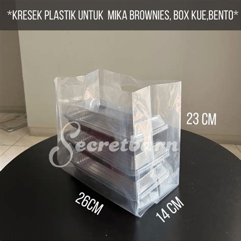 Jual Tas Plastik Bening Ukuran Bento Isi 50 Kantong Pe Pp Transparan