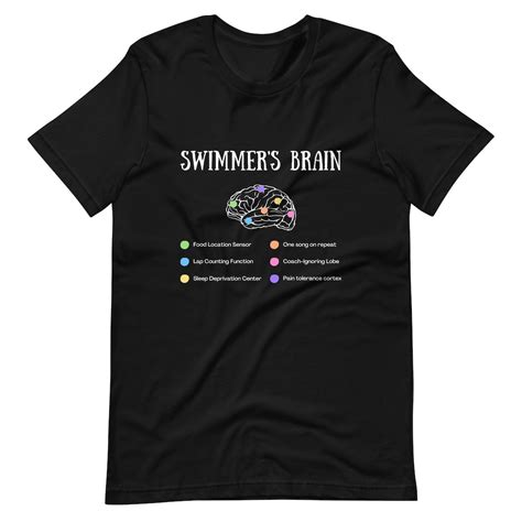 Swimmers Brain T Shirt Funny Swim Shirt Swim Team Shirt Fun Swim Shirt